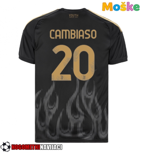 Moške Nogometnih dresov Juventus Andrea Cambiaso #20 Tretji 2026-27 Kratki rokavi Moške Nogometnih dresov Juventus Andrea Cambiaso #20 Tretji 2026-27 Kratki rokavi
